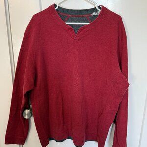 Tommy Bahama Red Men's XL V-Neck Sweater